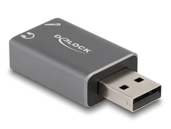 Delock External USB Sound Card with USB-A male to 2 x 3.5 mm Stereo jack Plug & Play audio adapter for PC, Laptop and Mac - delock.israel