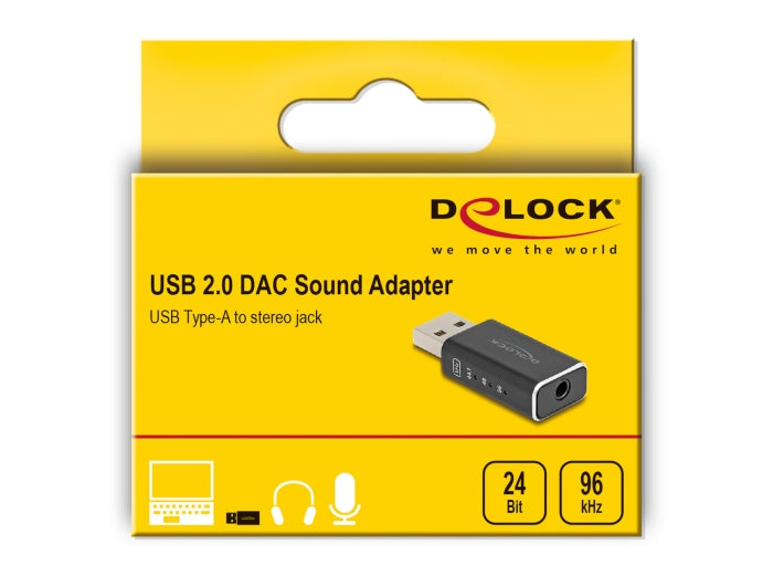 Delock USB Gaming DAC 24 Bit / 96 kHz High Res Audio - delock.israel