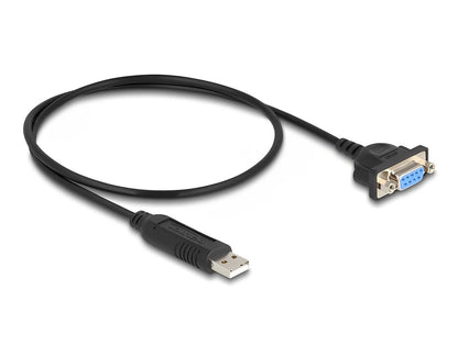 ממיר USB לשקע DB9 Serial RS-232 compact צ'יפ FTDI אורך 50 ס"מ - delock.israel