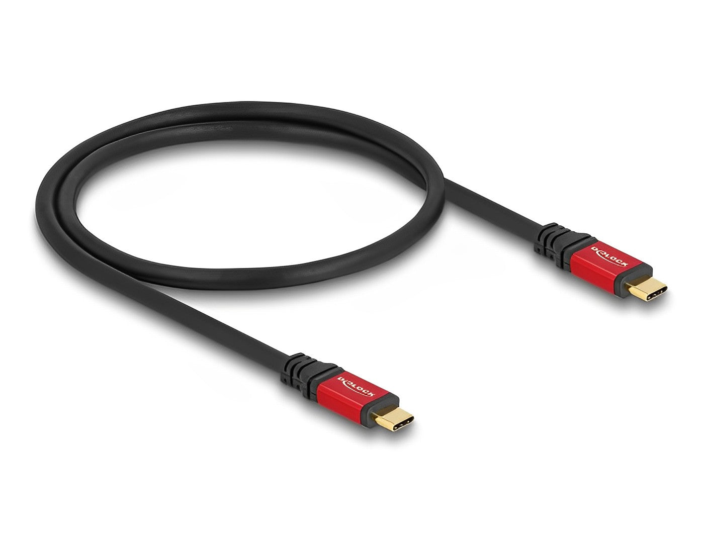 כבל USB4™ Type-C 20Gbps 4K HDR Red metal ז/ז תומך PD 3.0 100W צ'יפ E-Marker - delock.israel