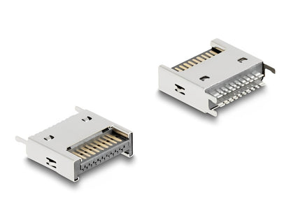Delock USB 10 Gbps Type-E Key A 20 pin male straight for SMT solder mounting - delock.israel