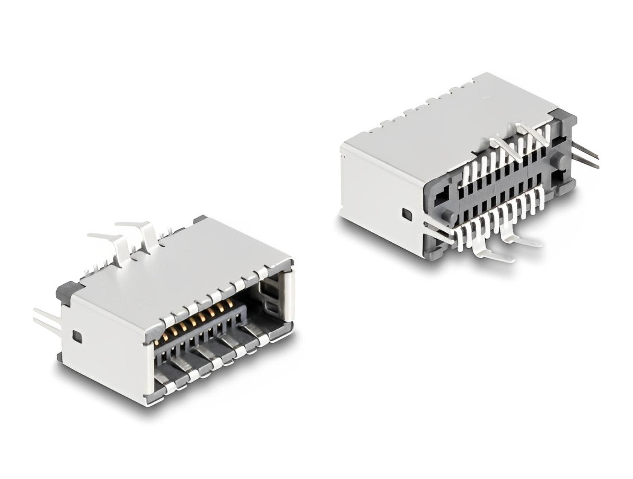 Delock USB Type-E Key A 20 pin female vertical for SMT solder mounting - delock.israel