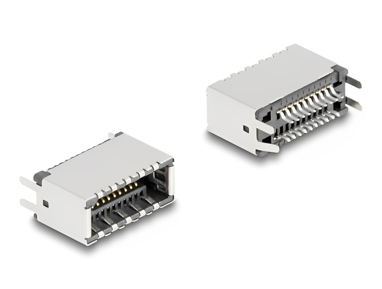 Delock USB Type-E Key A 20 pin female vertical for SMT solder mounting - delock.israel