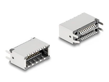Delock USB Type-E Key A 20 pin female vertical for SMT solder mounting - delock.israel