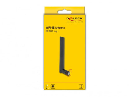 אנטנה כלל כיוונית WiFi 6E 3 dBi מחבר RP-SMA plug - delock.israel