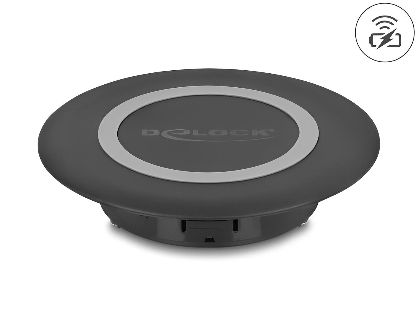 Delock Wireless Charger 15 W for table mounting black - delock.israel