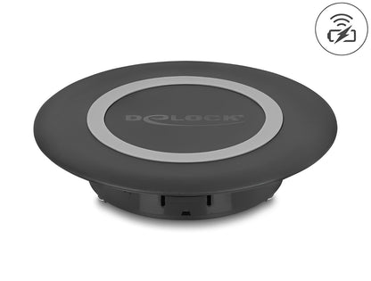 Delock Wireless Charger 15 W for table mounting black - delock.israel