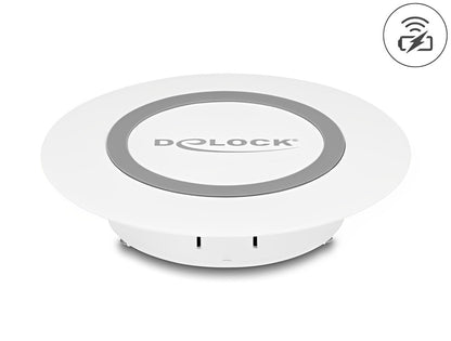 Delock Wireless Charger 15 W for table mounting white - delock.israel