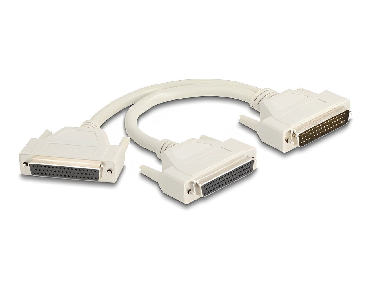 כבל המפצל (Y-Cable) מבית Delock גרמניה המיועד לשכפול וחיבור אותות בממשקי D-Sub HD 50pin