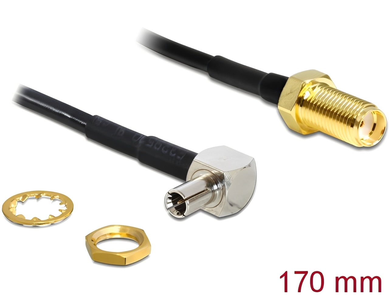 כבל האנטנה מבית Delock גרמניה מתאים לחיבור רכיבים בתחום טכנולוגיית תדרי רדיו