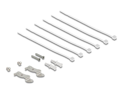 פאץ' פאנל ריק מבית Delock גרמניה מתאים להתקנת מודולי Keystone RJ45 בדרך קלה