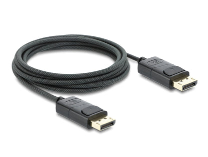 כבל קואקסיאלי DisplayPort 1.4 8K מבית Delock גרמניה מיועד לחיבור התקנים עם ממשק DisplayPort כגון מסכים או טלוויזיות, למחשב או למחשב נייד