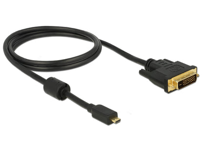 כבל תצוגה תקע מיני HDMI לתקע DVI 24+1 תומך 60 הרץ - delock.israel