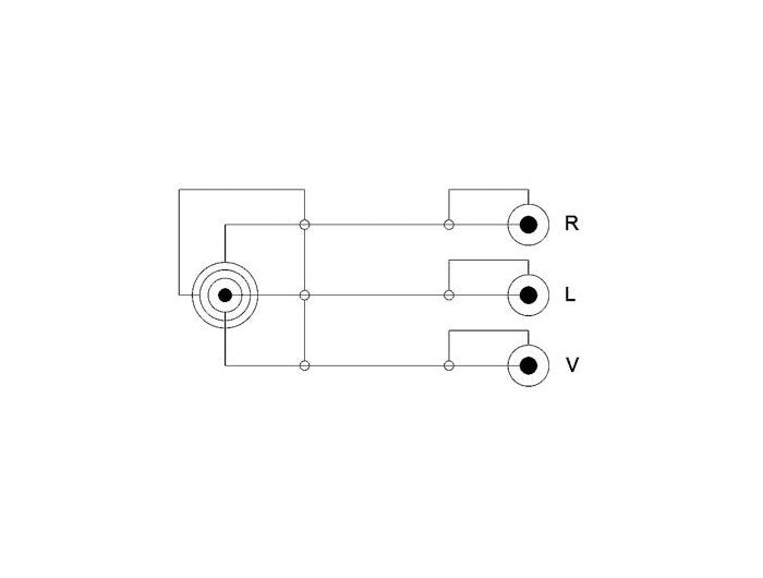 כבל אודיו / וידאו 3xRCA זכר לתקע PL 3.5 סטריאו 4 מגעים - delock.israel