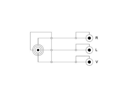 כבל אודיו / וידאו 3xRCA זכר לתקע PL 3.5 סטריאו 4 מגעים - delock.israel