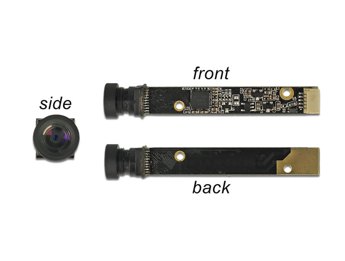 מצלמת מודול USB 2.0 5.04 megapixel lens side facing 55° V5 fix focus - delock.israel
