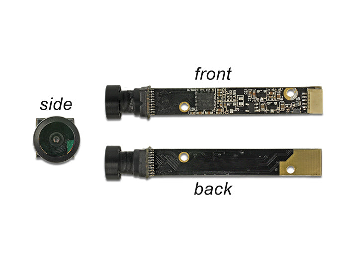 מצלמת מודול USB 2.0 5.04 megapixel lens side facing 80° V5 fix focus - delock.israel