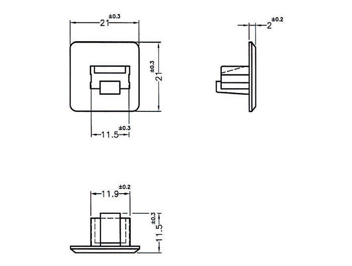 כיסוי נגד אבק ללא אחיזה לשקע RJ45 - delock.israel