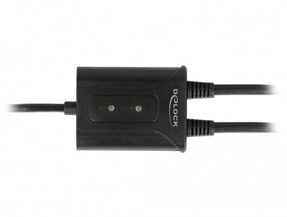 ממיר USB עם 2 יציאות DB9 Serial RS-232 זכר צ'יפ ASIX אורך 60 ס"מ - delock.israel