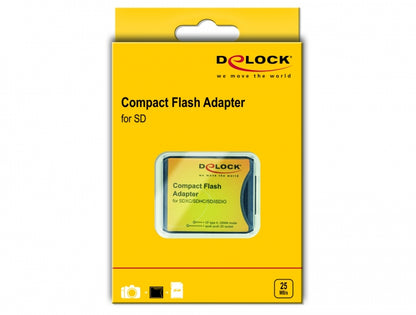 מתאם Compact Flash לכרטיסי זיכרון SD - delock.israel