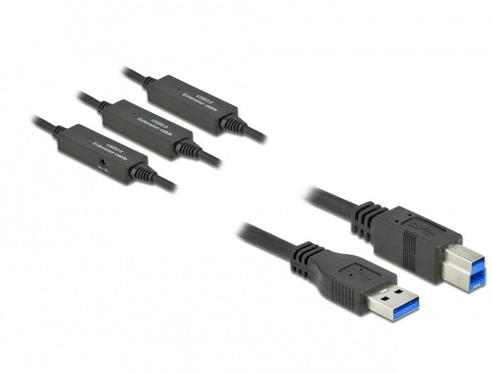 כבל אקטיבי USB 3.2 Gen 1 5Gbps תקע USB-B לתקע USB-A - delock.israel