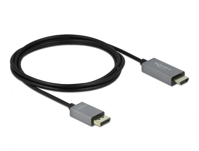 כבל DisplayPort 1.4 4K HDR אקטיבי לחיבור מסך HDMI ז/ז תומך 60 הרץ - delock.israel