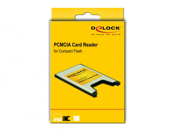 קורא כרטיסים PCMCIA לזיכרונות Compact Flash - delock.israel