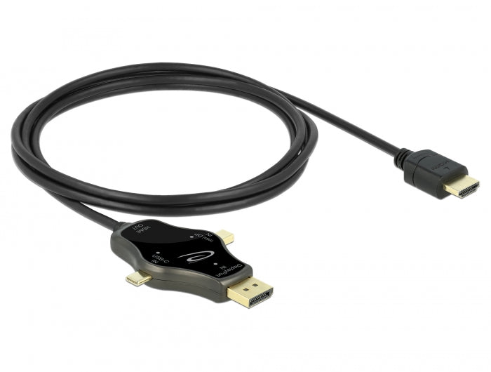 מולטי כבל לחיבור מסך HDMI 4K תומך 60 הרץ - delock.israel