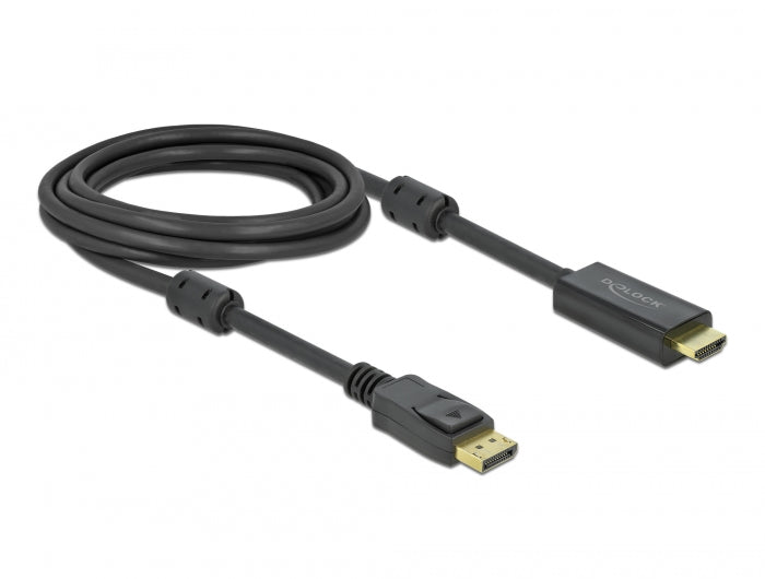 כבל DisplayPort 1.2 4K אקטיבי לחיבור מסך HDMI ז/ז תומך 60 הרץ - delock.israel