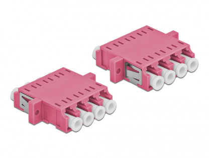 מתאם אופטי לפאנל LC Quad OM4 מולטי מוד נ/נ - delock.israel