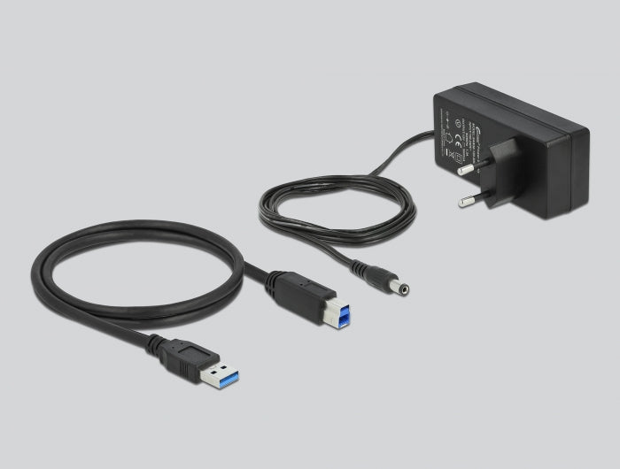 מפצל USB 3.2 5Gbps אקטיבי עם 4 יציאות USB-A + שקעים טעינה USB 5 V / 12 V - delock.israel