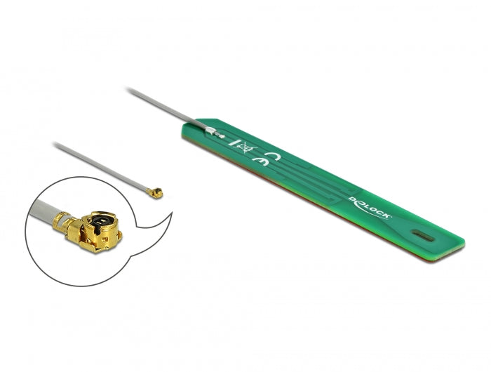אנטנה LPWAN 2 dBi פנימית PCB בהדבקה עצמית מחבר MHF® I plug - delock.israel