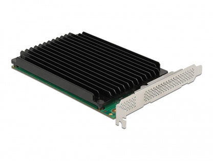 כרטיס PCI-E x16 Bifurcation עם גוף קירור עבור 4 כוננים M.2 NVMe - delock.israel