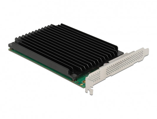כרטיס PCI-E x16 Bifurcation עם גוף קירור עבור 4 כונני דיסקים M.2 NVMe - delock.israel