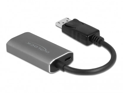 מתאם תצוגה אקטיבי תקע DisplayPort 1.4 לשקע HDMI 8K HDR תומך 60 הרץ - delock.israel