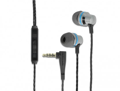 אוזניות לסמארטפונים In-Ear Pl 3.5 עם מיקרופון + בקרת עוצמת קול - delock.israel