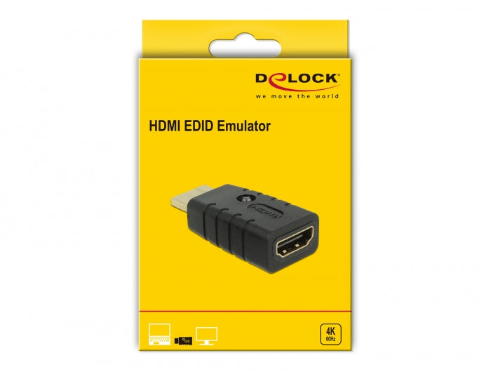 מתאם EDID HDMI 4K אמולטור ז/נ - delock.israel