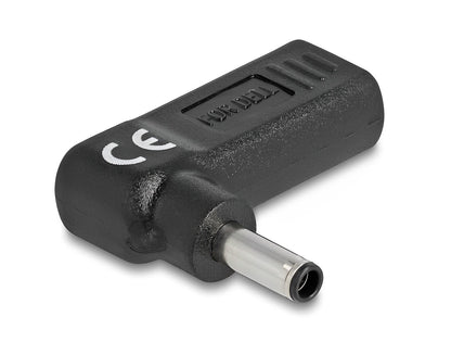 מתאם טעינה למחשב נייד Dell שקע USB-C לתקע DC 4.5 x 3.0 בזווית 90° - delock.israel