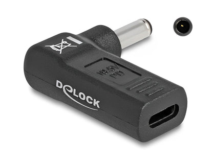 מתאם טעינה למחשב נייד Dell שקע USB-C לתקע DC 4.5 x 3.0 בזווית 90° - delock.israel