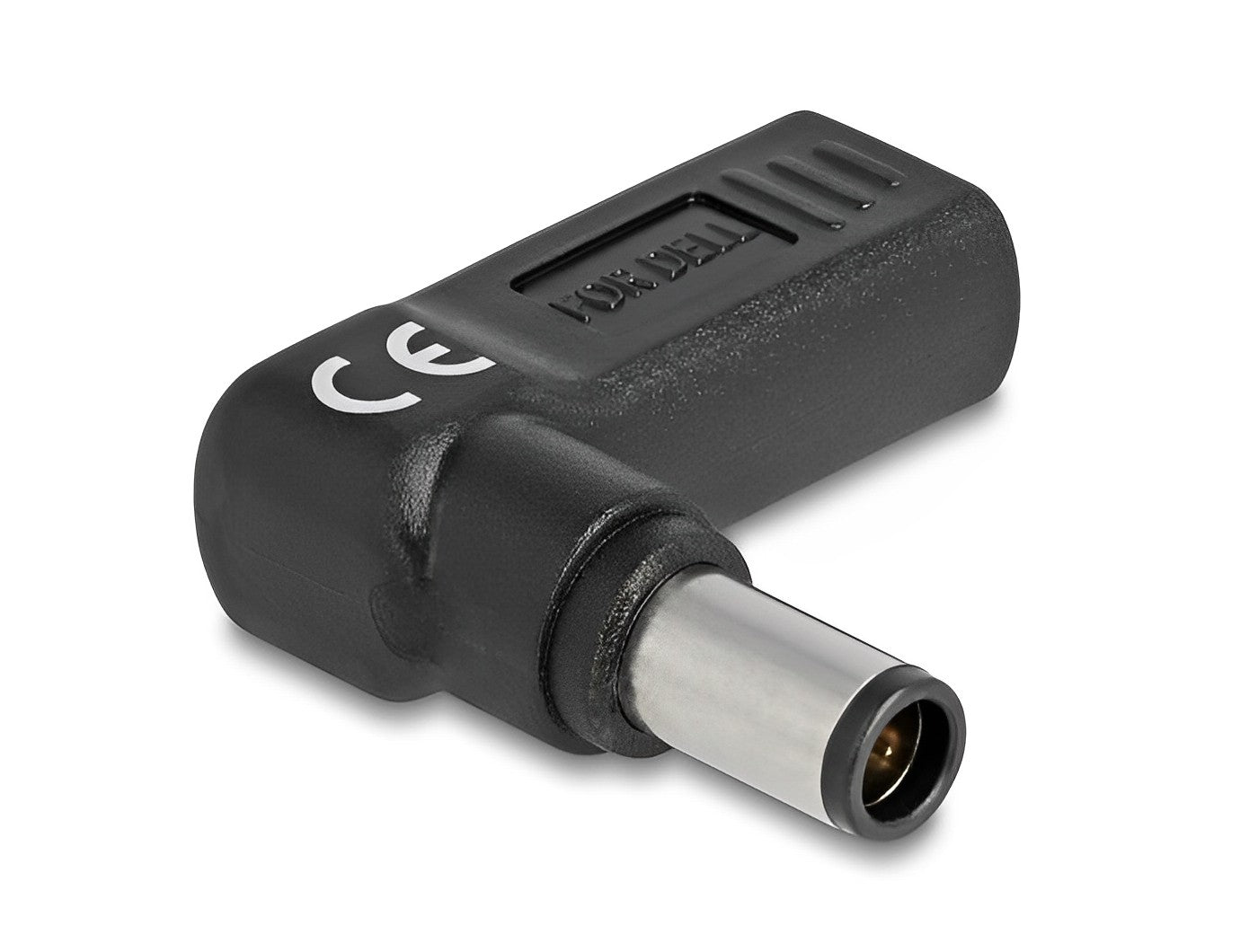 מתאם טעינה למחשב נייד Dell שקע USB-C לתקע DC 7.4 x 5.0 בזווית 90° - delock.israel