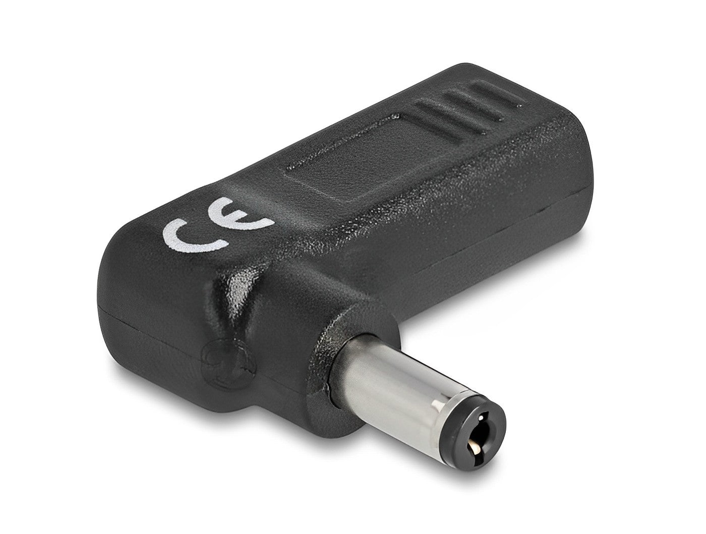 מתאם טעינה למחשב נייד שקע USB-C לתקע DC 5.5 x 2.1 בזווית 90° - delock.israel