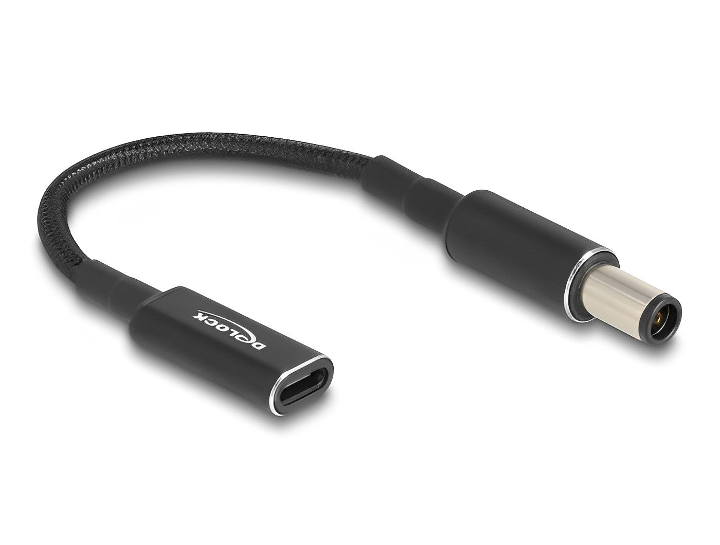 מתאם טעינה למחשב נייד HP שקע USB-C לתקע DC 7.4x5.0 אורך 15 ס"מ - delock.israel