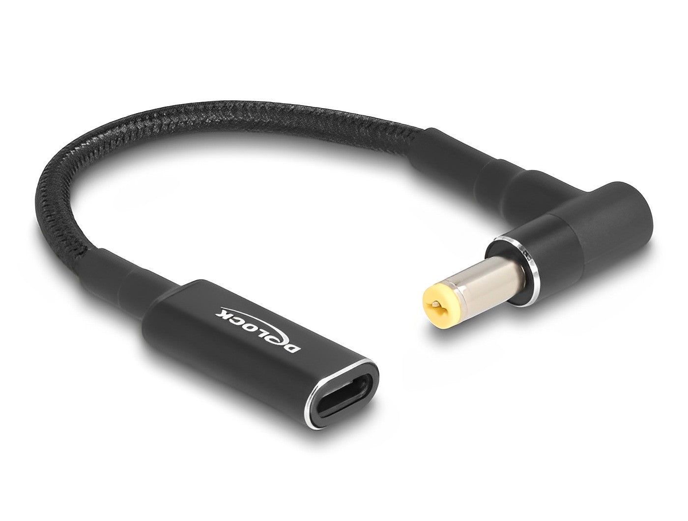 מתאם טעינה למחשב נייד Acer שקע USB-C לתקע DC 5.5x1.7 אורך 15 ס"מ - delock.israel