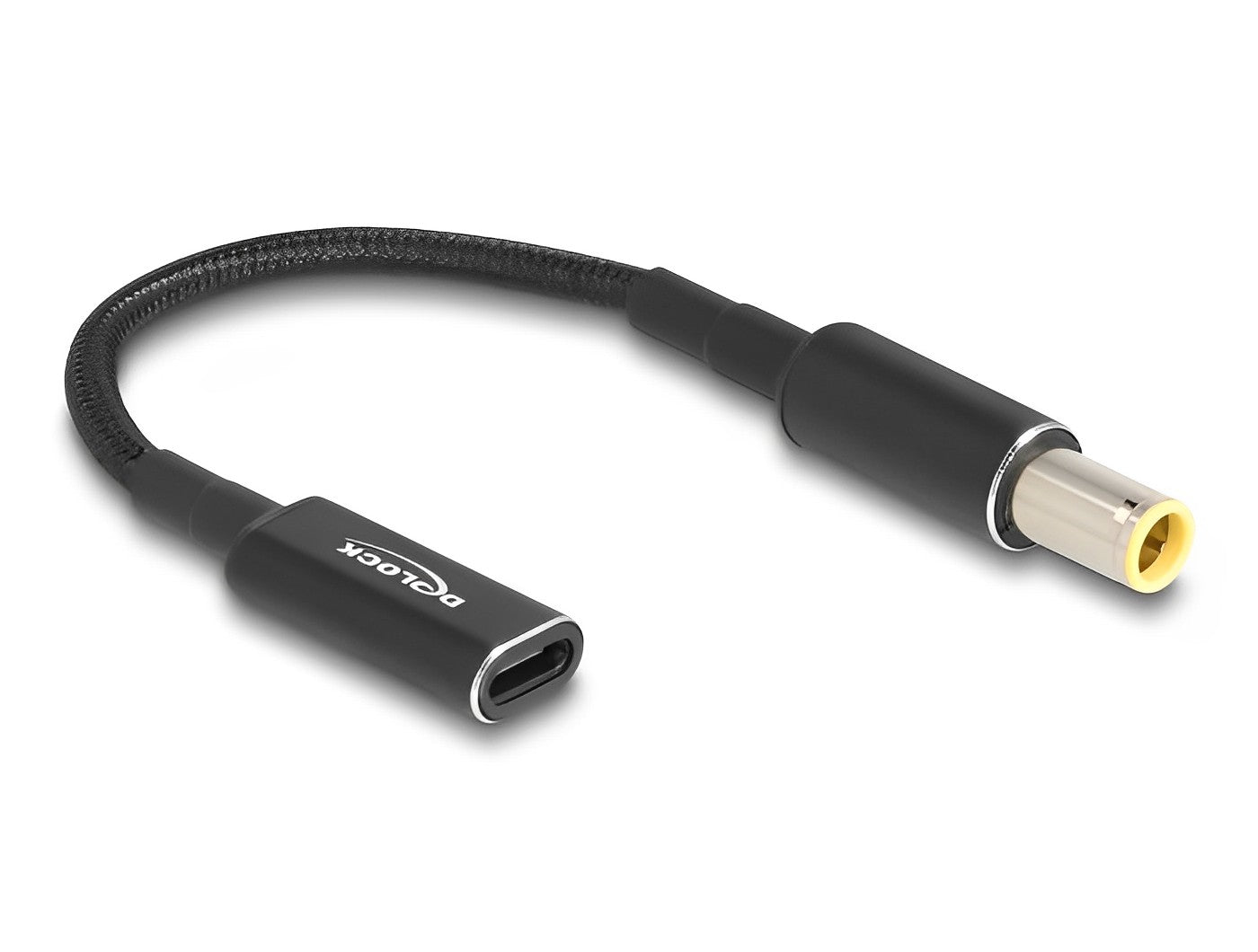 מתאם טעינה למחשב נייד IBM שקע USB-C לתקע DC 7.9x5.5 אורך 15 ס"מ - delock.israel