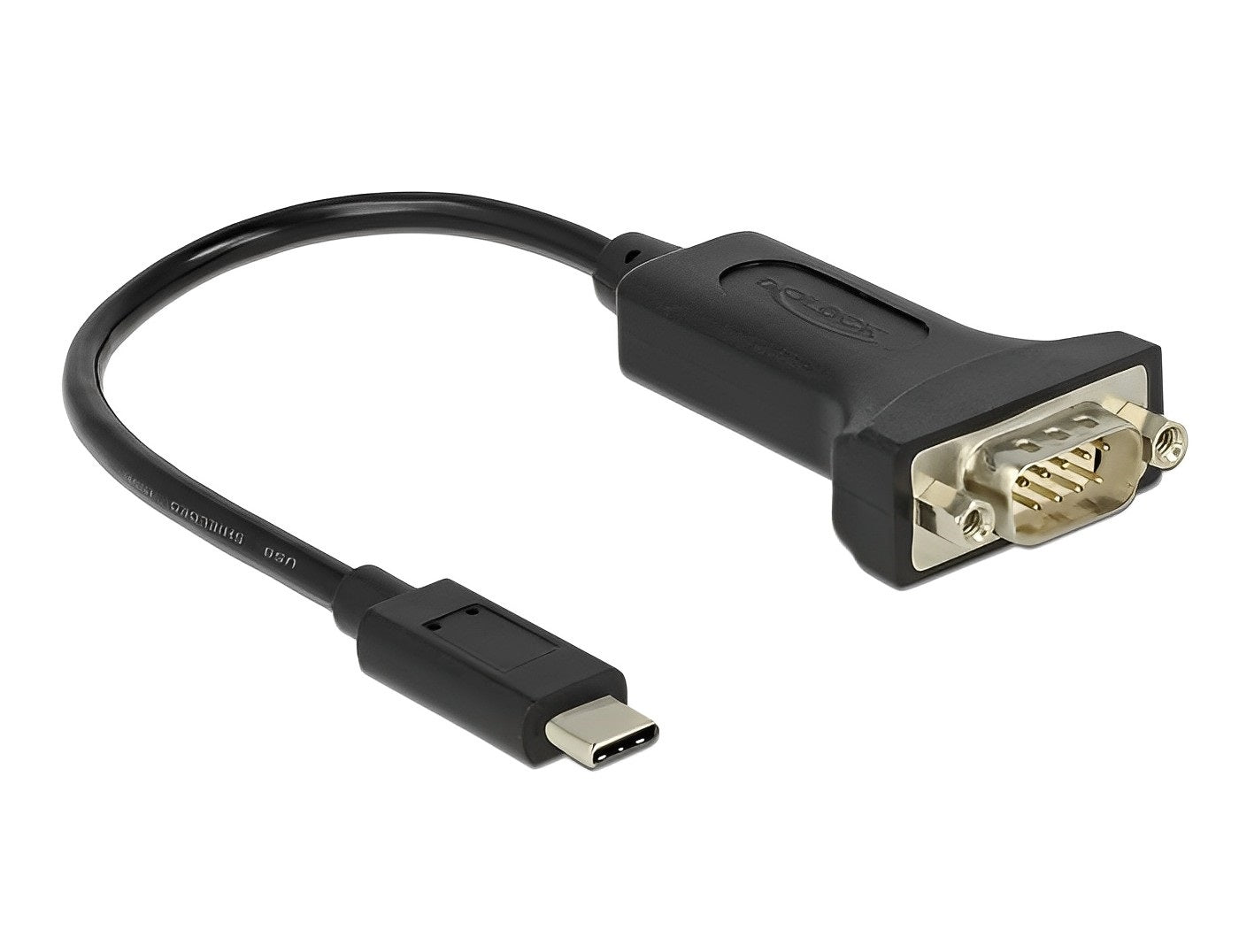 ממיר USB-C זכר לתקע DB9 Serial RS-232 צ'יפ FTDI אורך 15 ס"מ - delock.israel