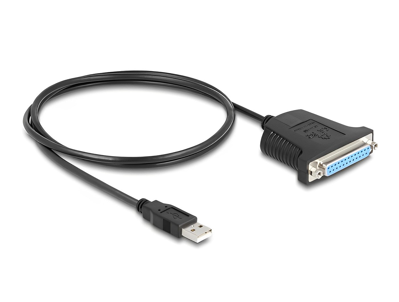 ממיר USB לשקע פרלל DB25 Parallel אורך 80 ס"מ - delock.israel