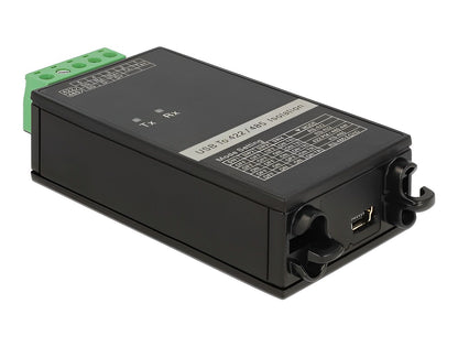 ממיר USB עם חיבור טרמינל בלוק Serial RS-422/485 עם בידוד גלווני 3kV וטווח טמפרטורות מורחב צ'יפ FTDI - delock.israel
