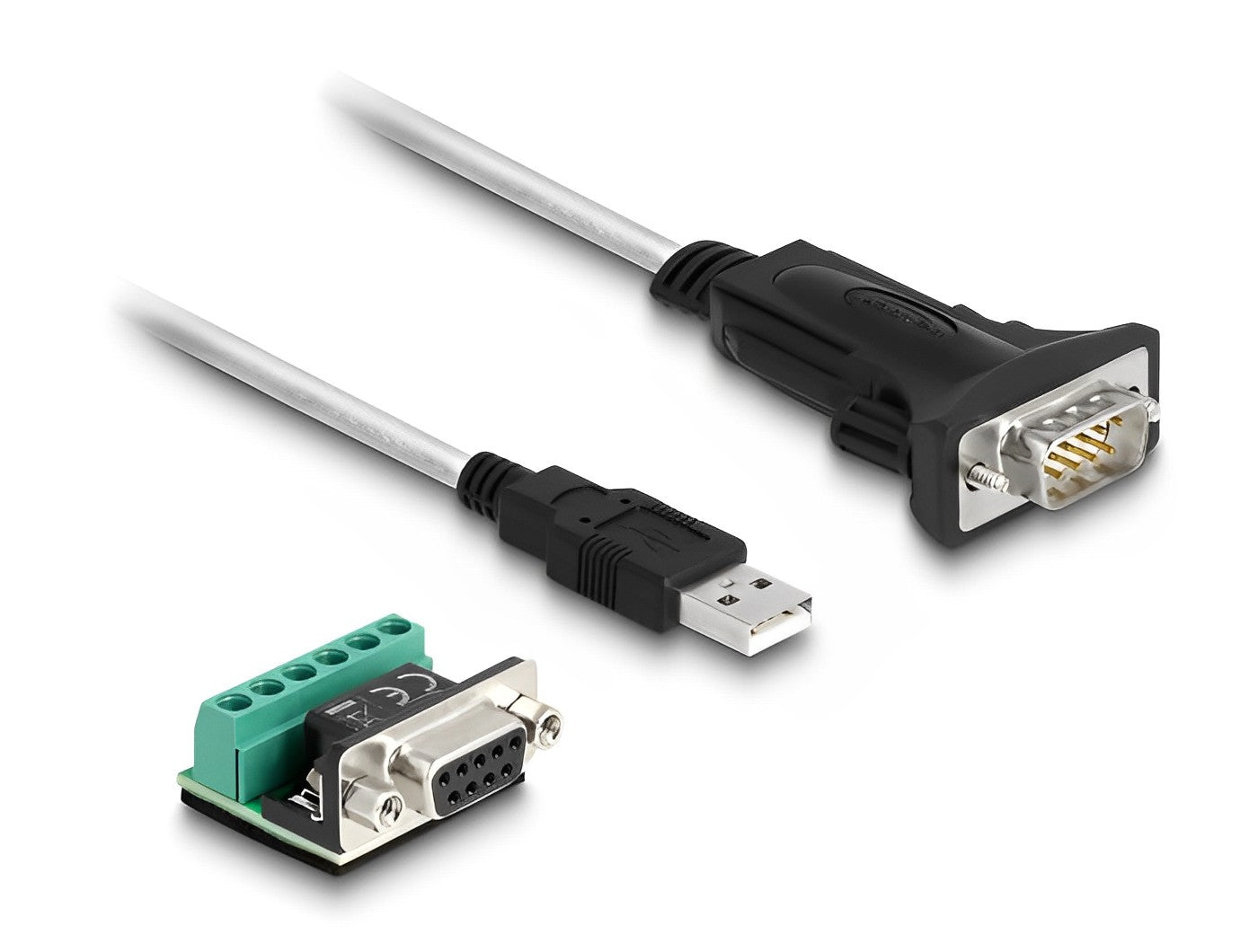 Delock Adapter USB 2.0 Type-A to 1 x Serial RS-422/485 male with 6 pin terminal block 5 V - delock.israel