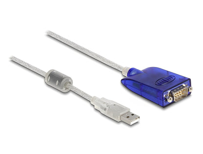 ממיר USB לתקע DB9 Serial RS-422/485 עם הגנת 15kV ESD וטווח טמפרטורות מורחב צ'יפ FTDI אורך 1.5 מטר - delock.israel