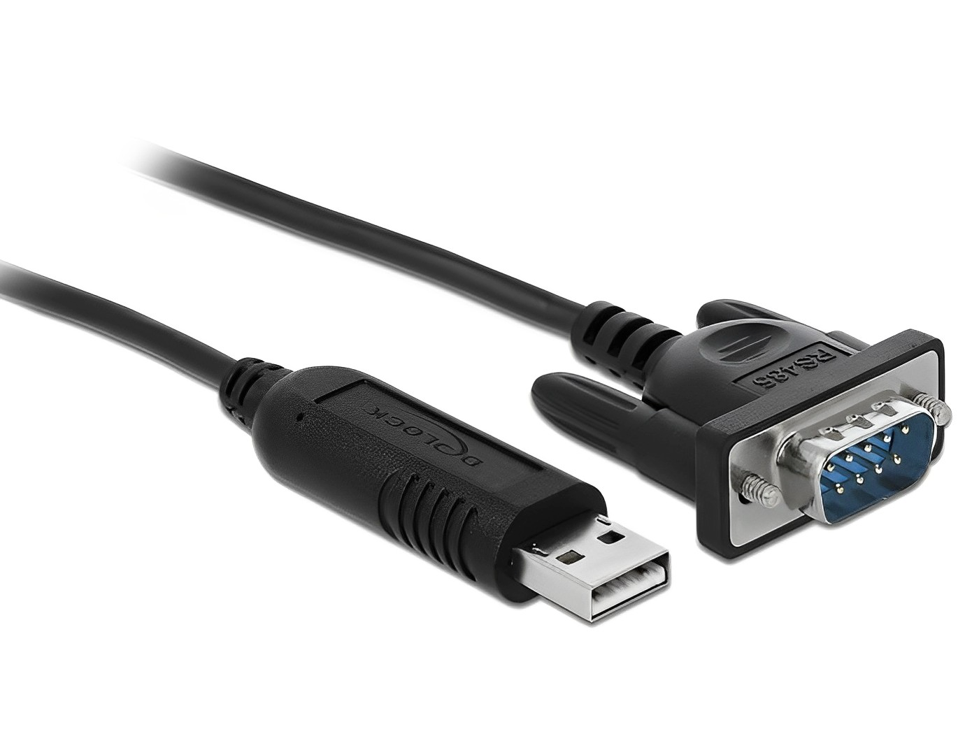 ממיר USB לתקע קומפקטי DB9 Serial RS-485 עם הגנת ESD צ'יפ FTDI אורך 1.8 מטר - delock.israel